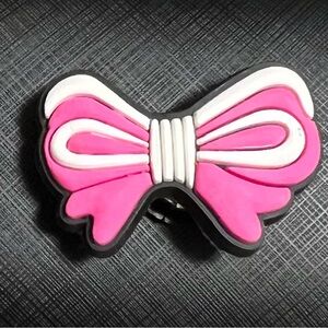 Pink and White Bow Charm for Crocs New (2 for $5)